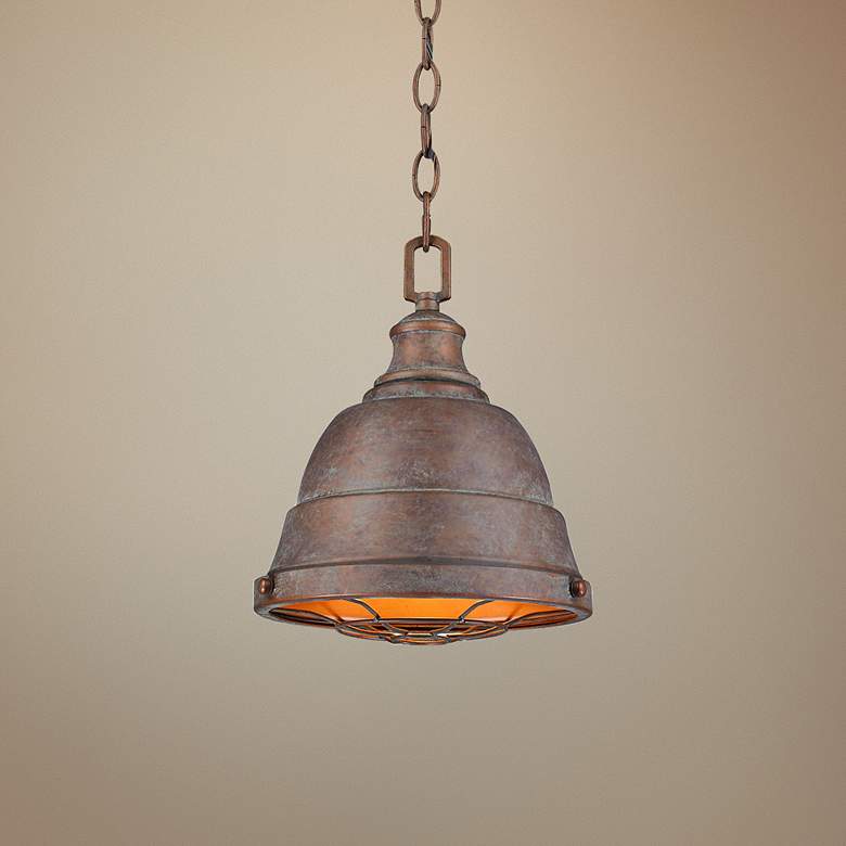 Bartlett 9 1/4" Wide Patina Mini Pendant