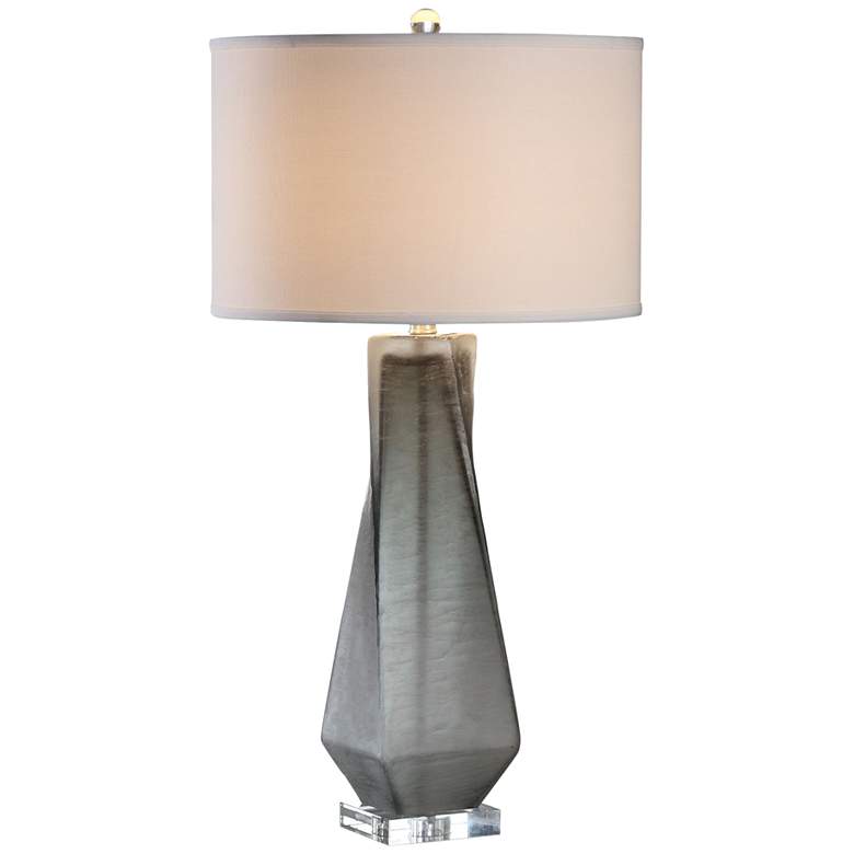 Annatoli Unpolished Charcoal Glass Table Lamp