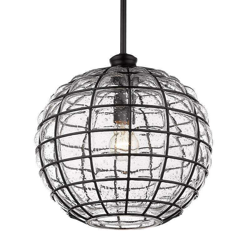 Powell 13 3/4" Wide Matte Black Pendant Light