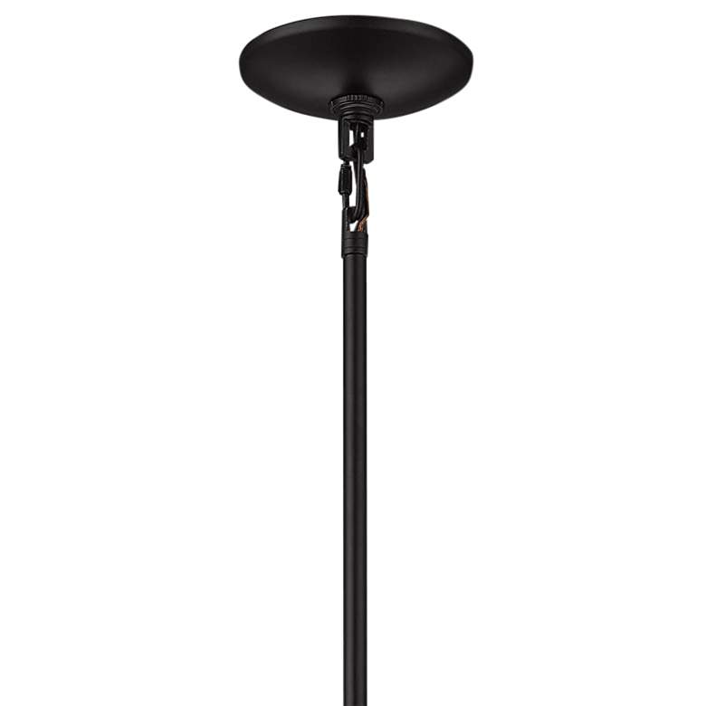 Powell 10" Wide Matte Black Mini Pendant Light