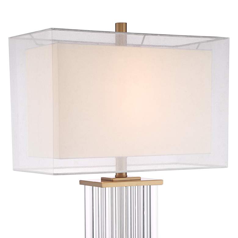 Vienna Full Spectrum Darcia Double Shade Crystal Table Lamp
