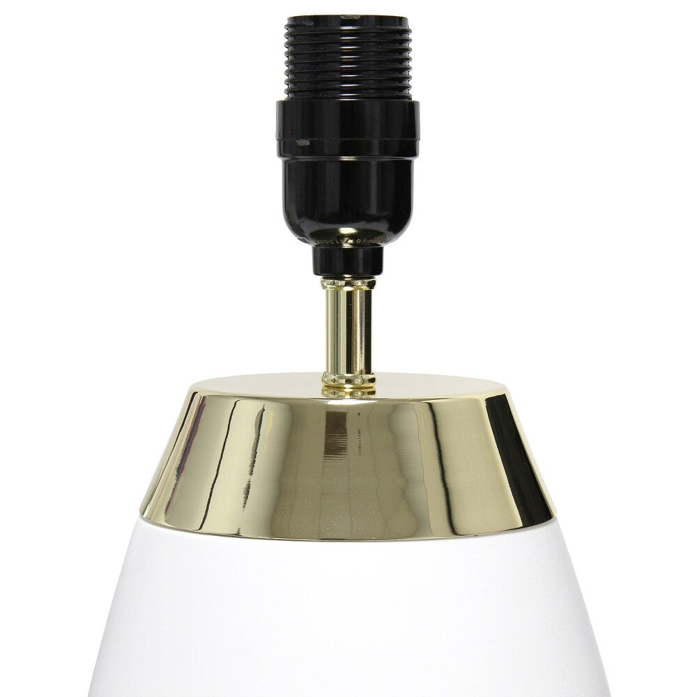 14" Two Toned Metallic Beside 4 Setting Touch Table Lamp
