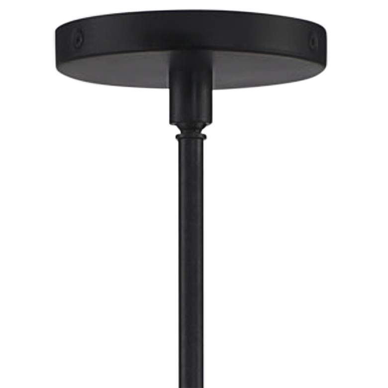 Crystorama Carlyn 10" Wide Black Steel Drum Mini Pendant