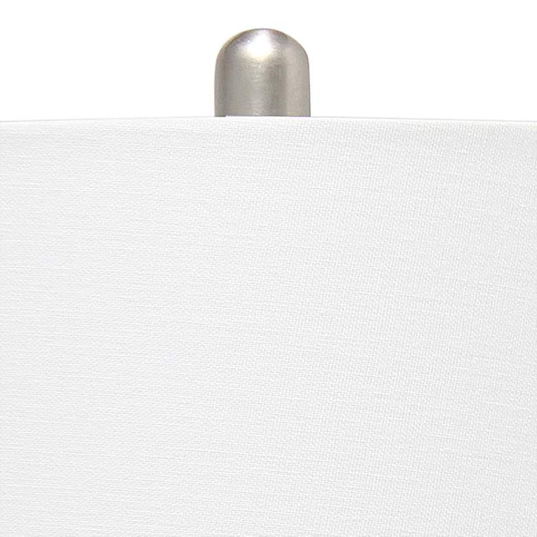 Lalia Home Clear Blue Rippled Glass Table Lamp