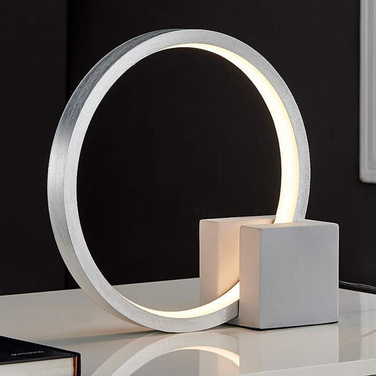 Fannie 12 1/4" High Aluminum Gray LED Accent Table Lamp
