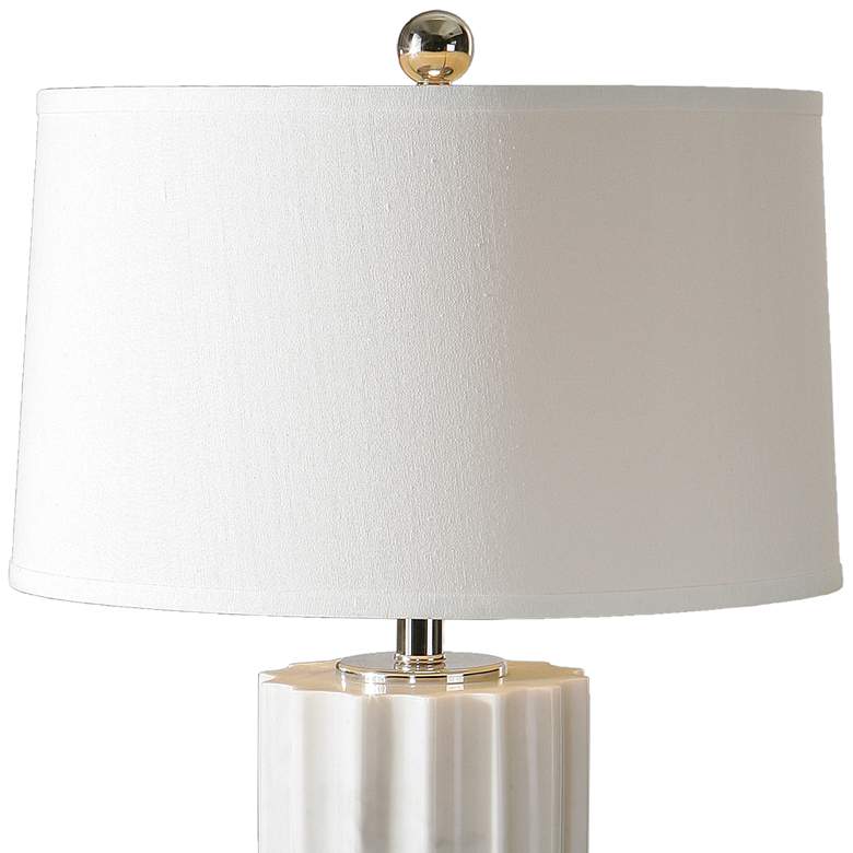 Uttermost Castorano White Resin Table Lamp