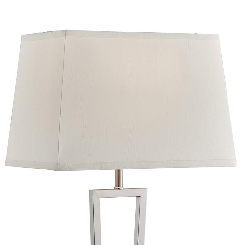 Lite Source Sonnagh Brushed Nickel USB Table Lamps Set of 2
