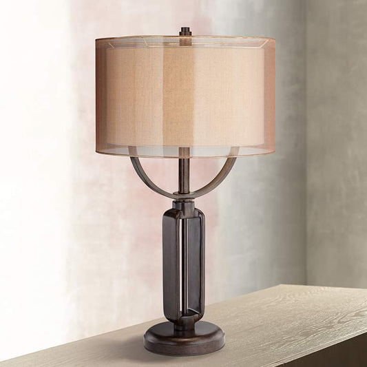 Franklin Iron Works Monroe Industrial Table Lamp