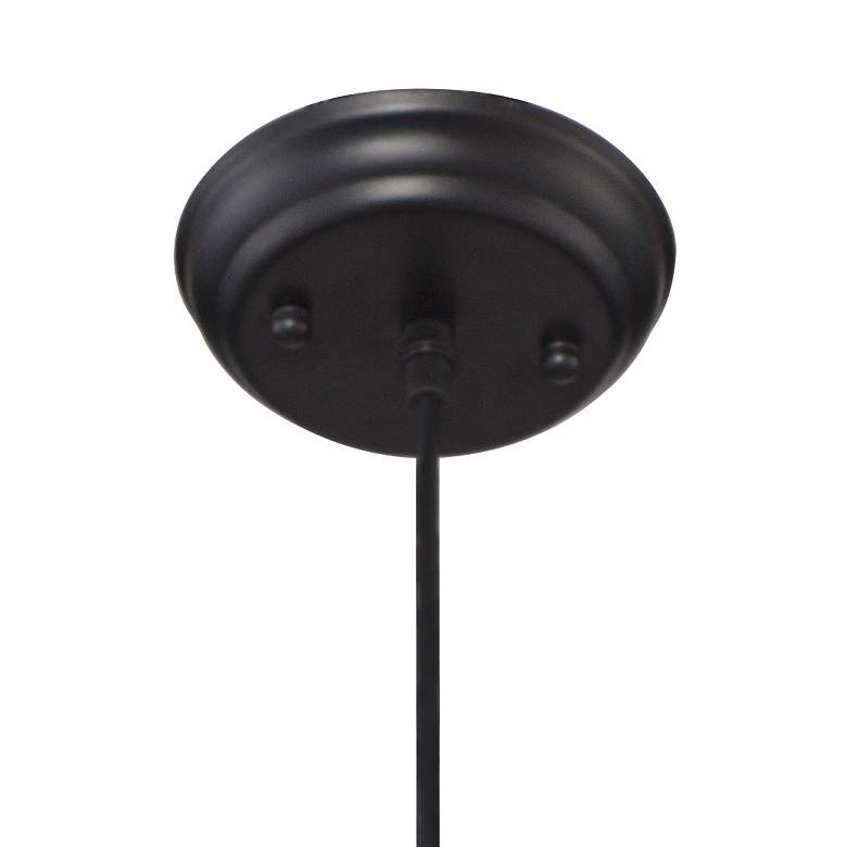 Felton Black Aluminum and Wood 17 3/4" Wide Pendant