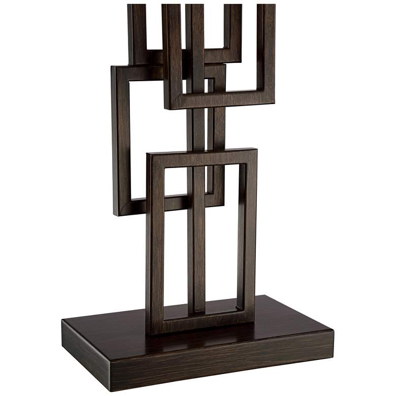 Kory Stacked Rectangles Bronze Table Lamp
