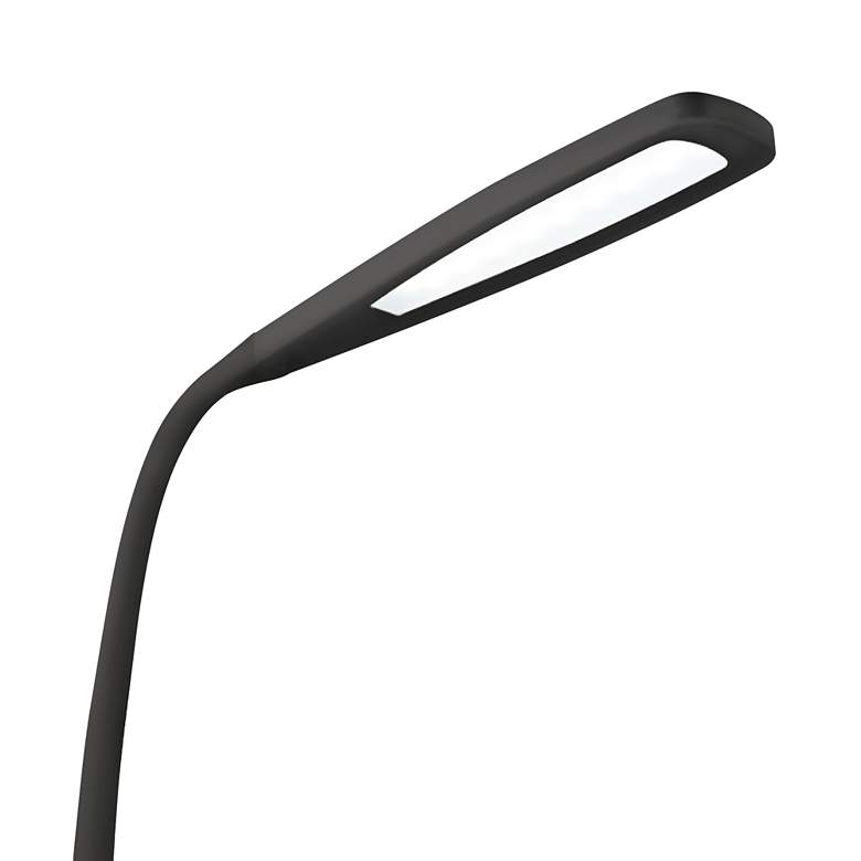 OttLite Felix LED Gooseneck Task Floor Lamp Black