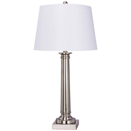 Callimont Brushed Steel Metal Table Lamp