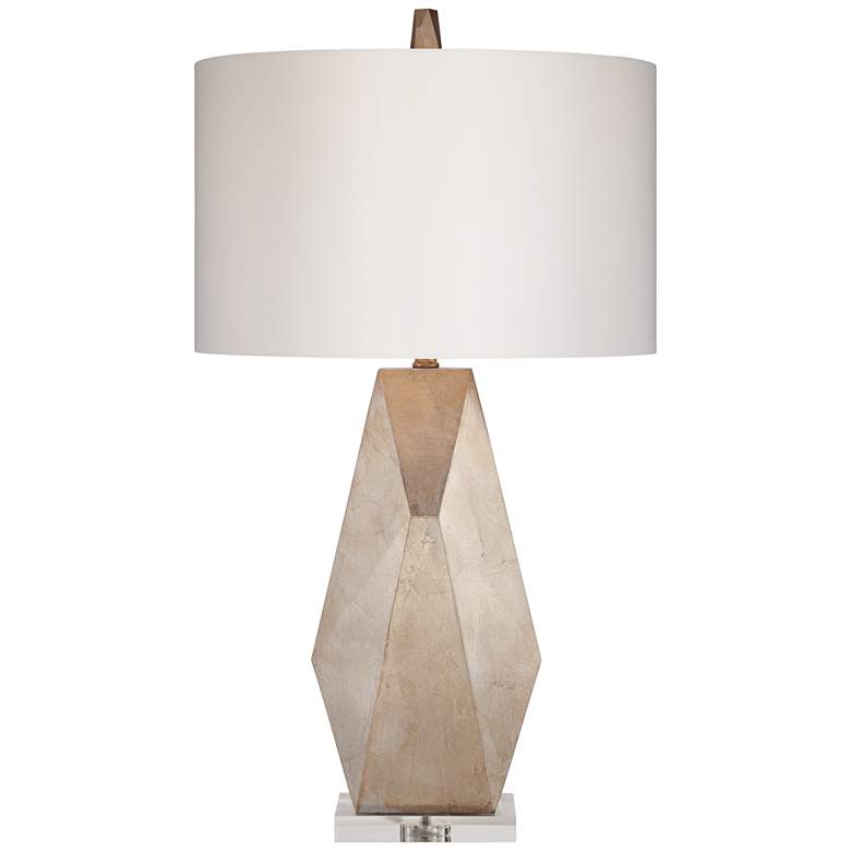 Euro Champagne Gold Geometric Table Lamp