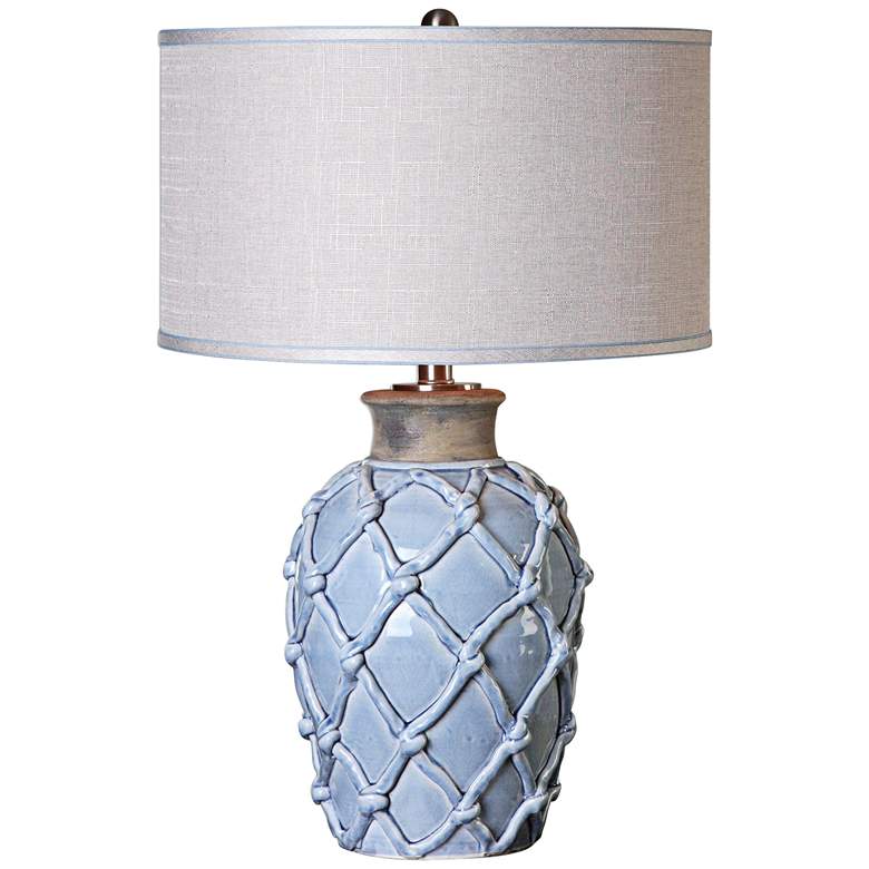 Parterre Hammock Pale Blue Ceramic Table Lamp