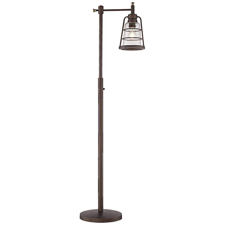 Averill Park Industrial Downbridge Bronze LED Floor Lamp