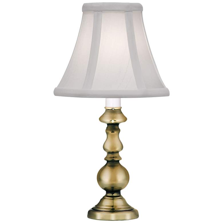 Elyse 11 1/2"H Burnished Brass Metal Accent Lamp