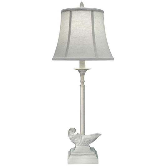 Webber Distressed White Buffet Table Lamp