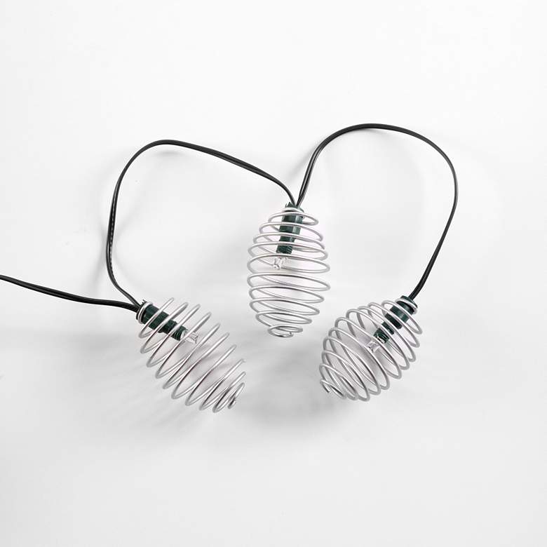 20-Light Professional Series Curvet Silver LED String Light