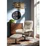 Antiquite de Paris 23 1/2" Brown Round Metal Wall Clock