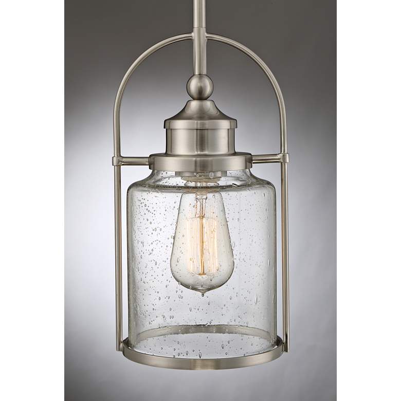 Quoizel Payson 6 1/2" Wide Brushed Nickel Mini Pendant