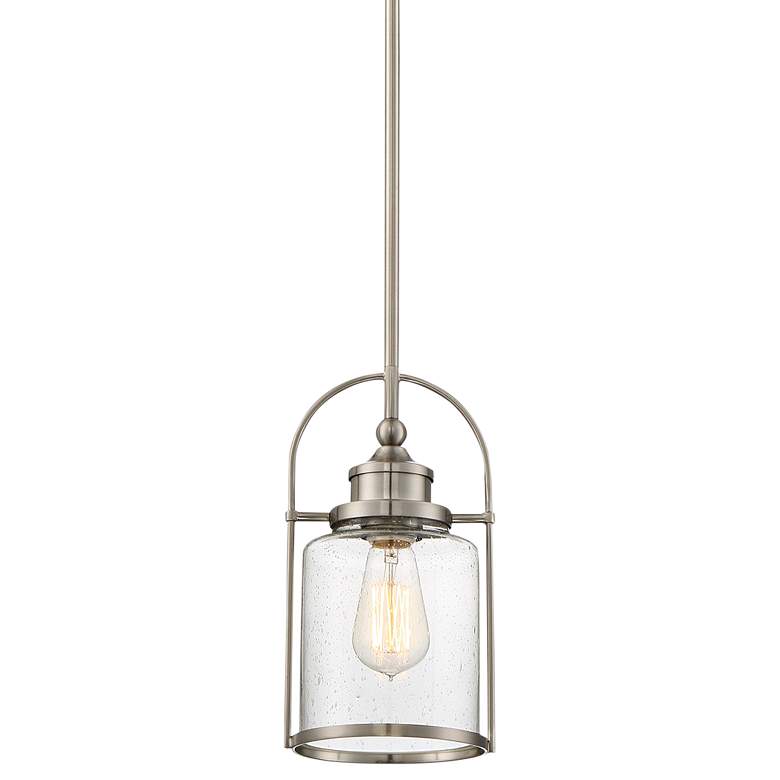 Quoizel Payson 6 1/2" Wide Brushed Nickel Mini Pendant