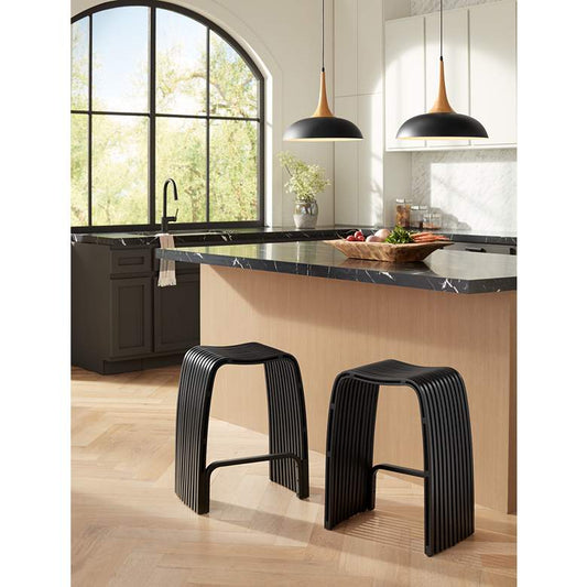 Felton Black Aluminum and Wood 17 3/4" Wide Pendant