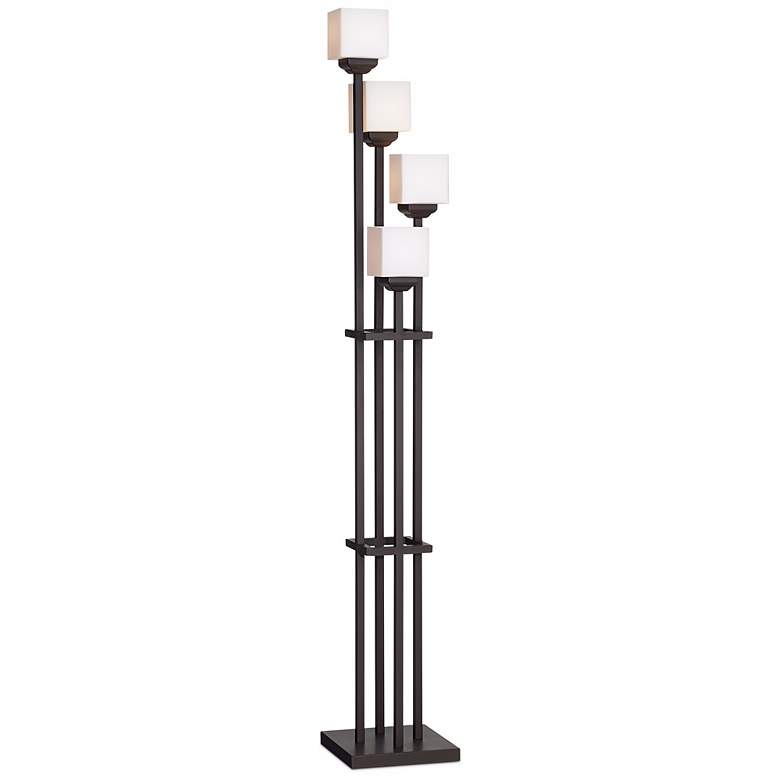 Light Tree Bronze 4-Light Torchiere Floor Lamp