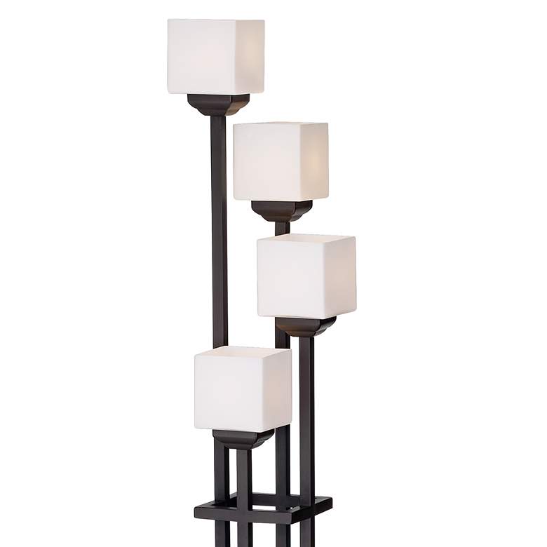 Light Tree Bronze 4-Light Torchiere Floor Lamp