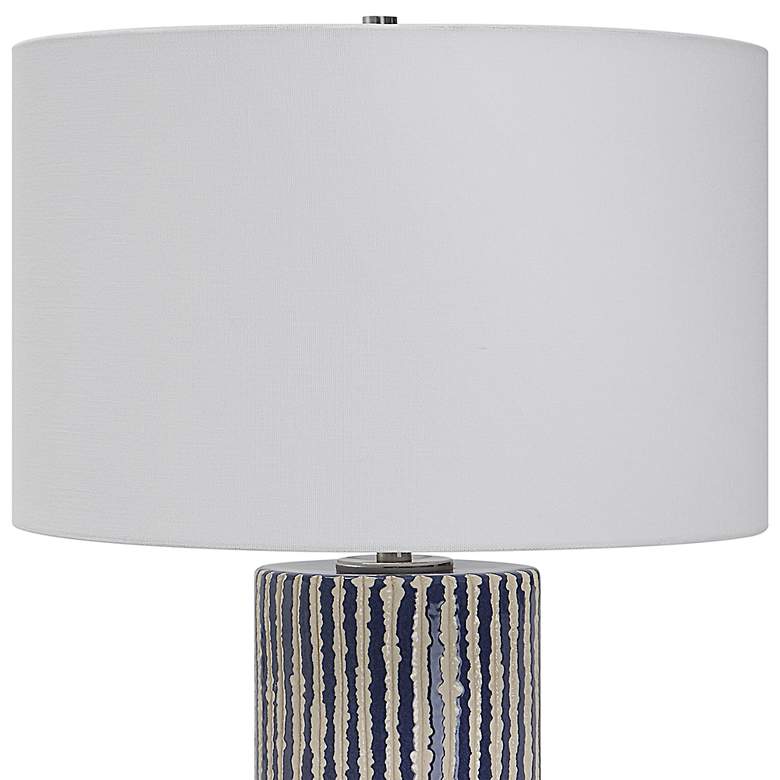 Havana Cobalt and White Ceramic Table Lamp