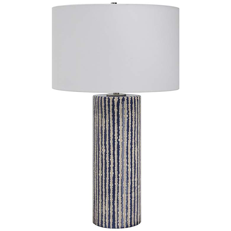 Havana Cobalt and White Ceramic Table Lamp