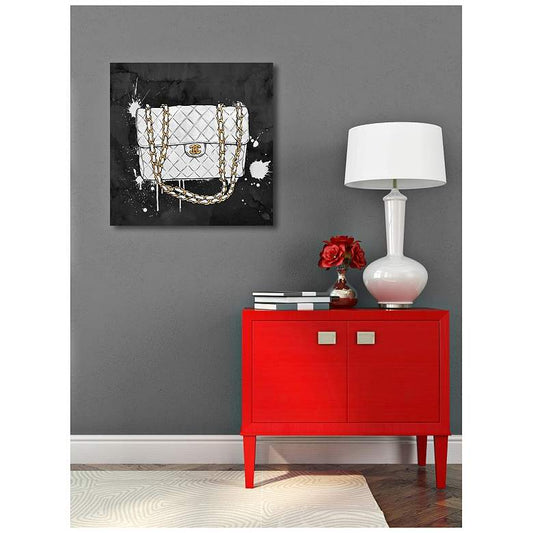 Oliver Gal Everything But My White Bag Canvas Wall Art