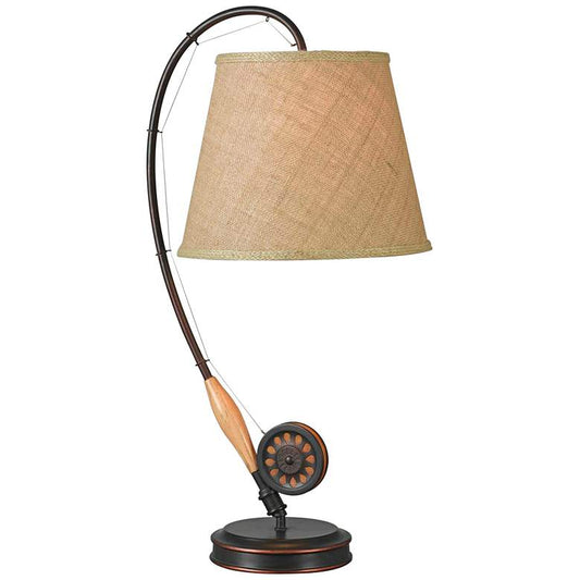 Kenroy Home Fly Rod Oil Rubbed Bronze Table Lamp