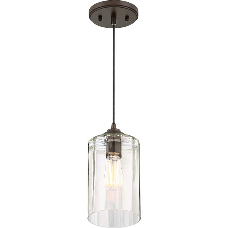 Possini Euro Hawthorne 5 1/4" Wide Bronze LED Mini Pendant