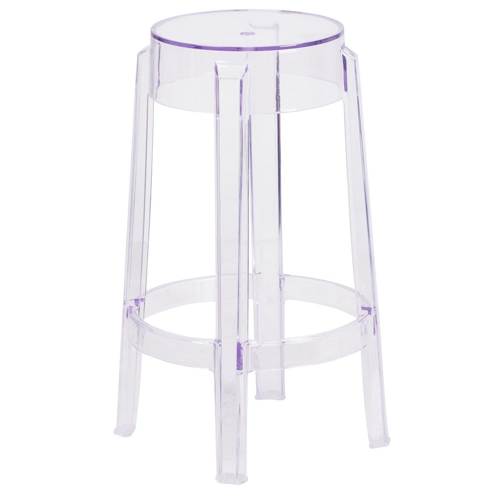 25.75" High Transparent Counter Height Stool - Restaurant & Bar Furniture