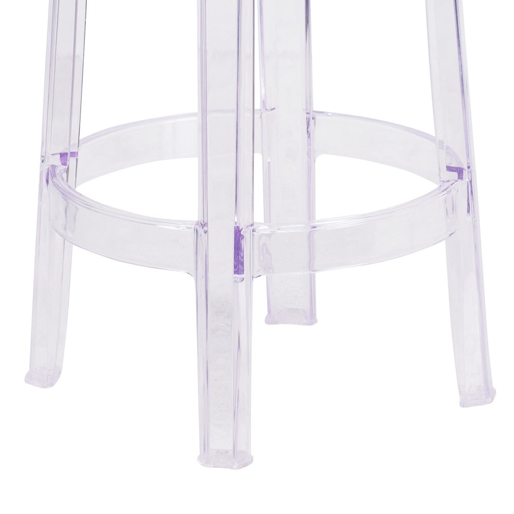 25.75" High Transparent Counter Height Stool - Restaurant & Bar Furniture