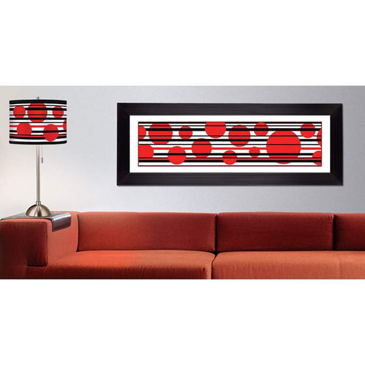 Red Balls Giclee 52 1/8" Wide Wall Art