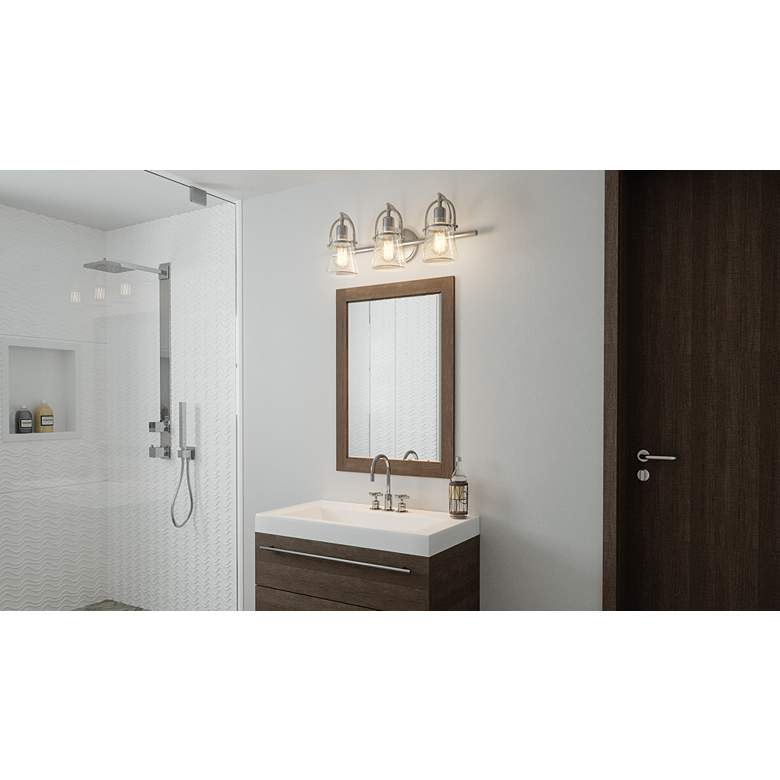 Quoizel Stafford 24" Wide Brushed Nickel Bath Light