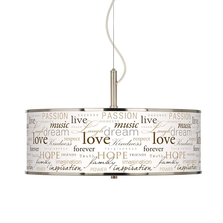 Giclee Glow 20" Wide Pendant Light
