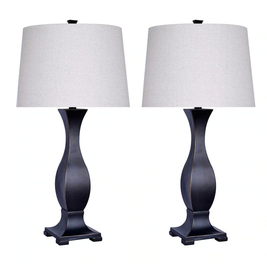 29.25" Oil Rubbed Bronze Polyresin Table Lamp W/