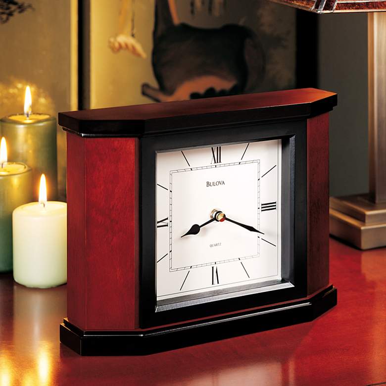 Bulova Morrigon 10" Wide Mantel Clock