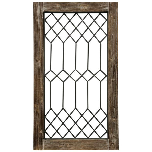 Wood-Framed Metal Grate 1 Wall DÃ©cor