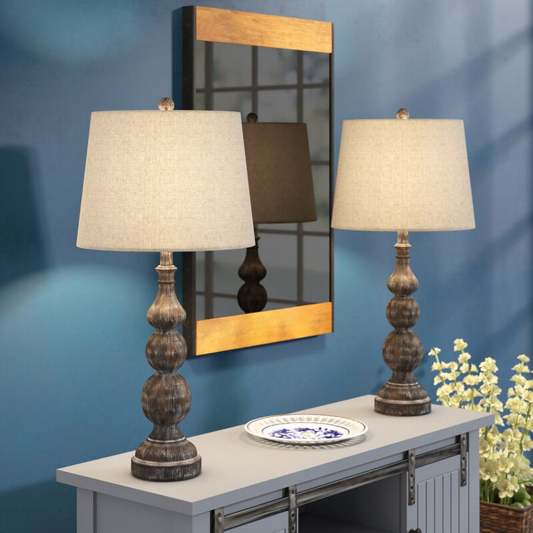 2Tone 29" Table Lamp Set (Set of 2) Joanna Home