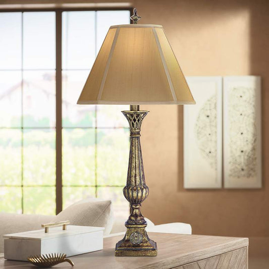 Amber Tortoise Shell Table Lamp