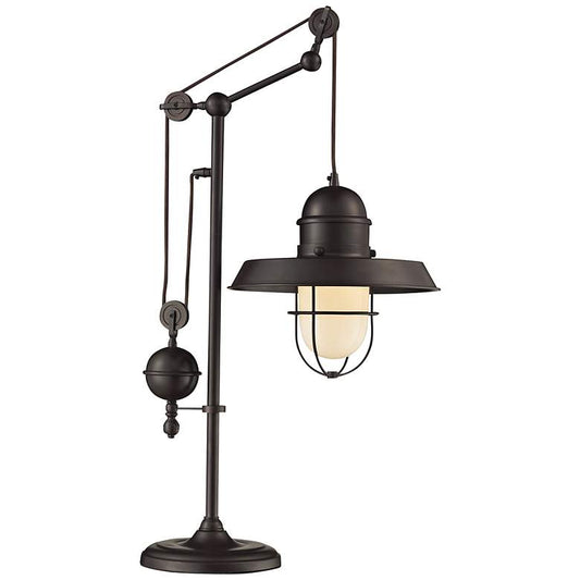 Farmhouse Oiled Bronze Table Lamp