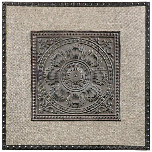 Uttermost Filandari 32" Square Stamped Metal Wall Art