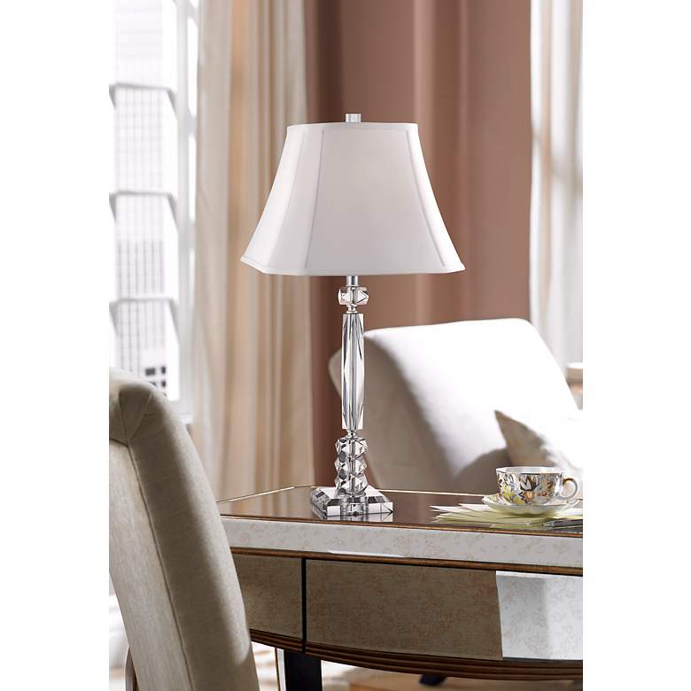 Column Cut Crystal Table Lamp by Vienna Full Spectrum