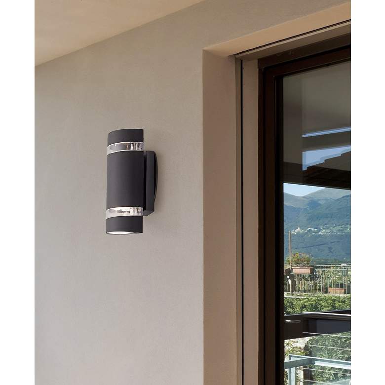 Wynnsboro 7 3/4" High Black LED Outdoor Up and Downlight