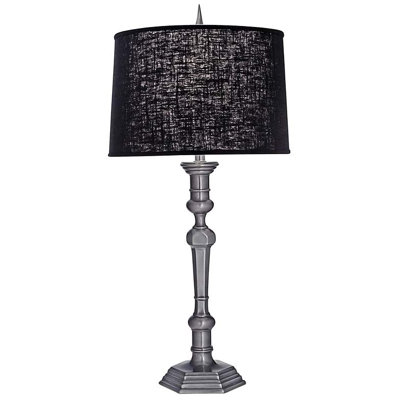 Gunmetal And Chelsea Black Table Lamp