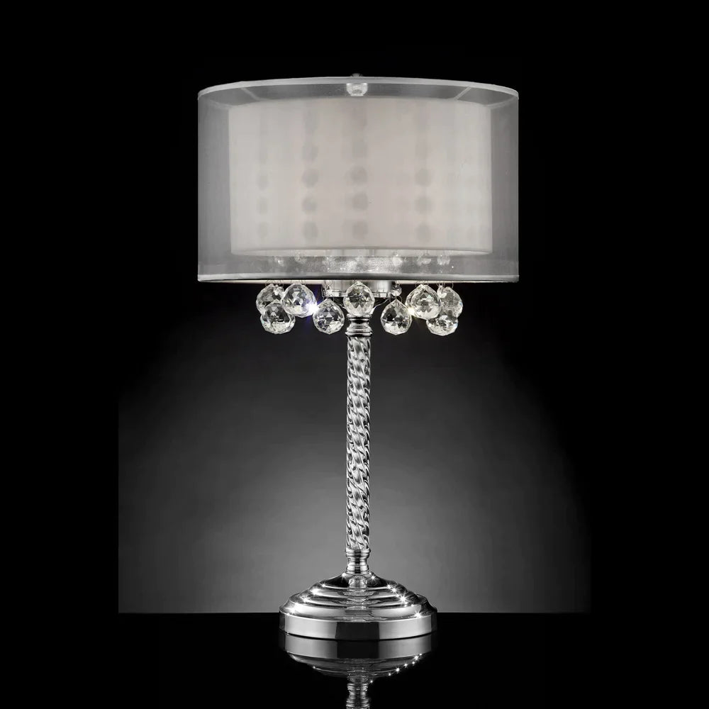 30" MOISELLE CRYSTAL TABLE LAMP