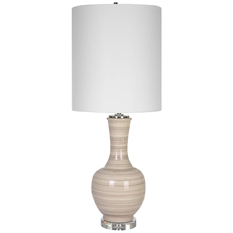 Chalice Brown Ceramic Table Lamp